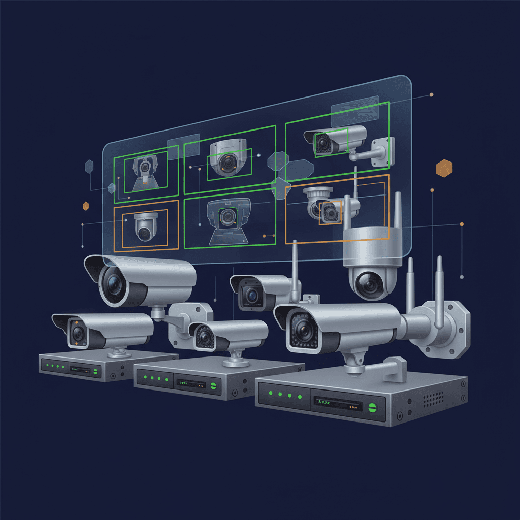 Supervisión del Desempeño de Sistemas de CCTV Multimarca incluyendo DVR/NVR, Discos y Cámaras